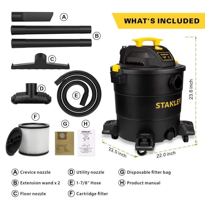 Aspiradora De Chapas/compresor De Aire 3.5 CFM 26+hg 72+ PSI | Motor 1/2 HP, Garantía 1 Año, Marca GSE
